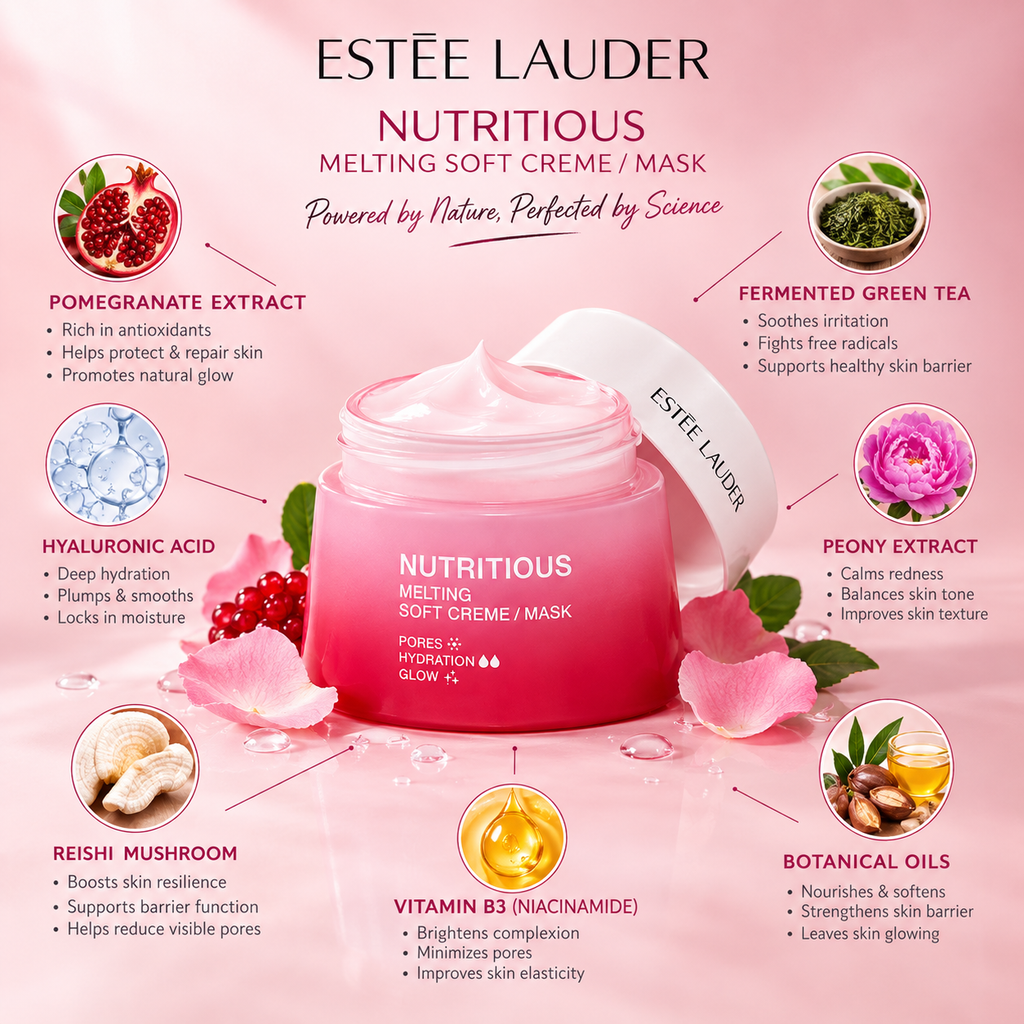 Estée Lauder Nutritious Melting Soft Cream Mask Moisturizer 50ml | Best Buyers Shop