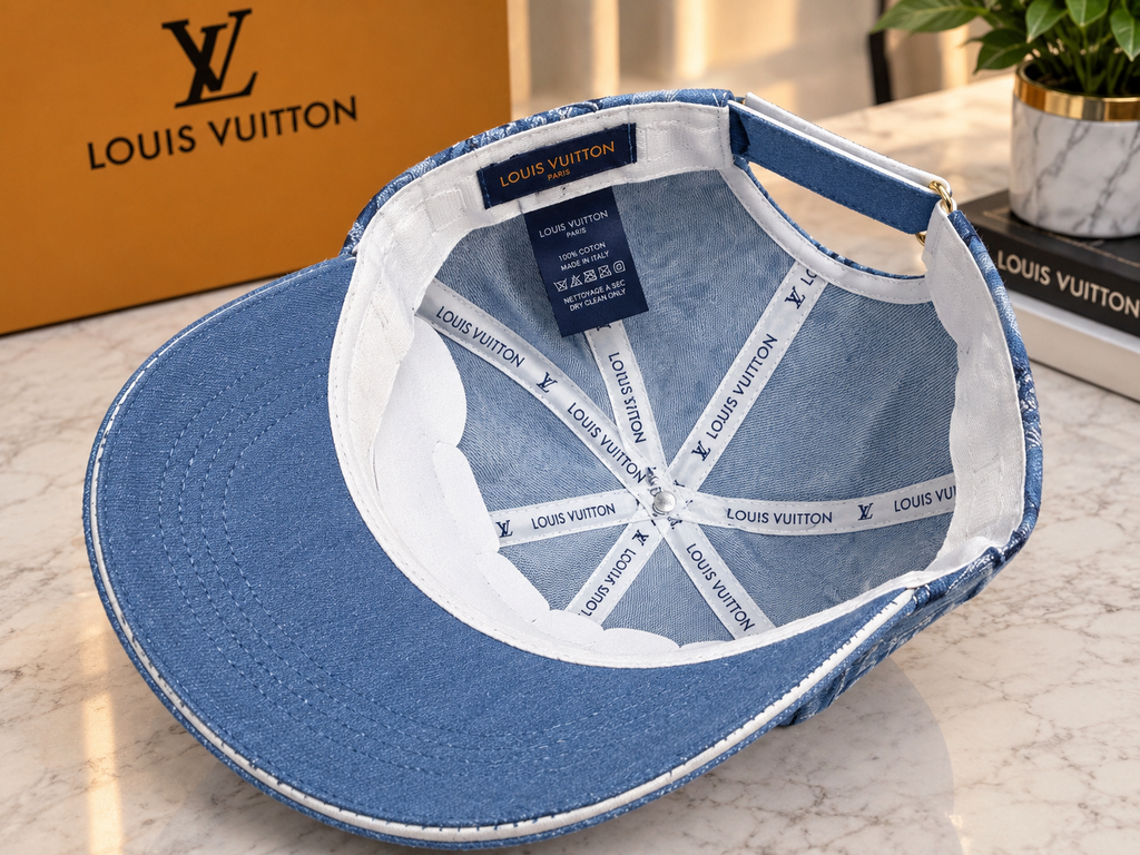 Blue Monogram Baseball Cap – Luxury Designer Style | Best Buyers Shop