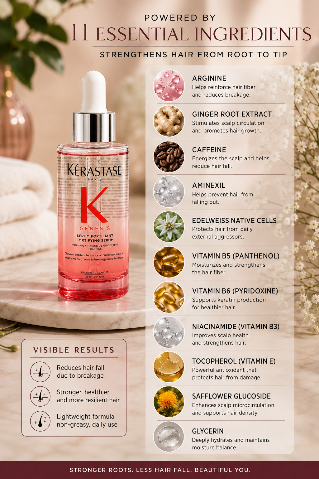 Kérastase Genesis Anti Hair-Fall Serum for Women 90ml – Thinning Hair Care | Best Buyers Shop
