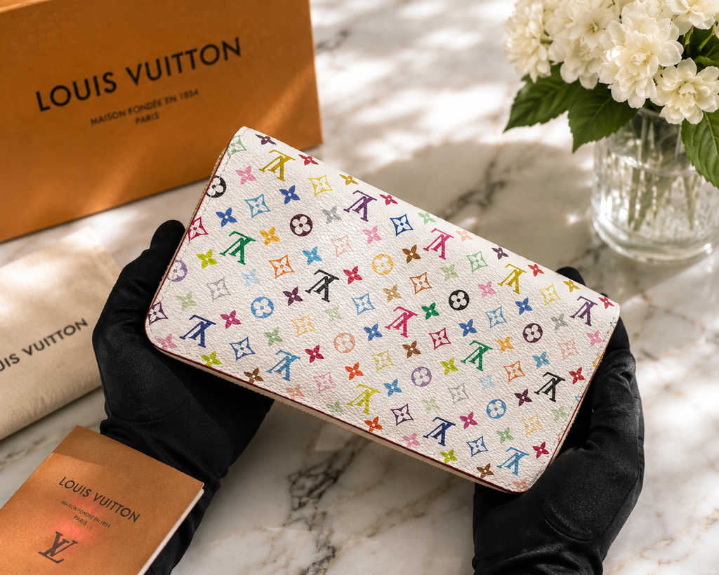 Louis Vuitton x Murakami Zippy Wallet Multicolor Monogram M13922