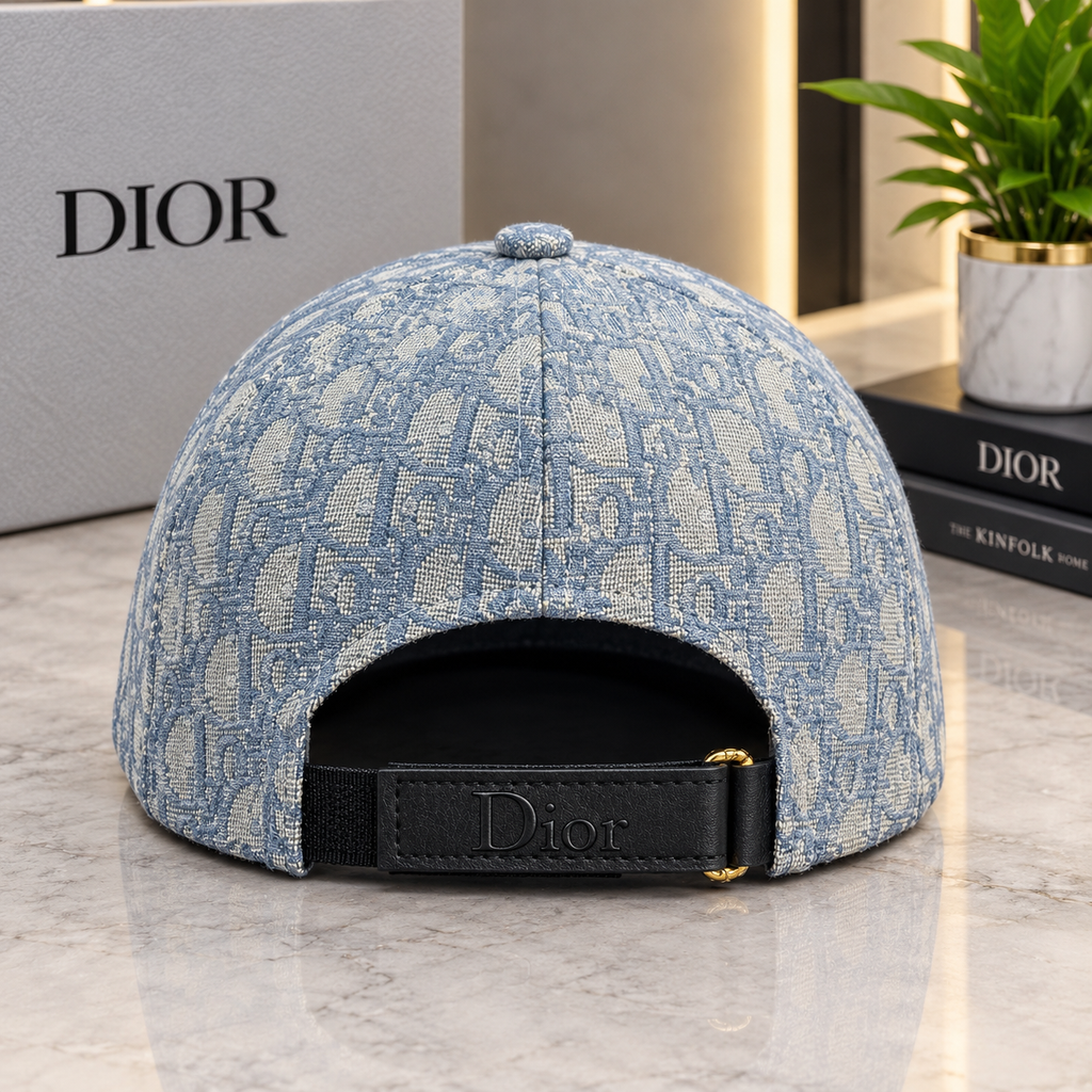 Dior Oblique Blue Jacquard Baseball Cap | Best Buyers Shop