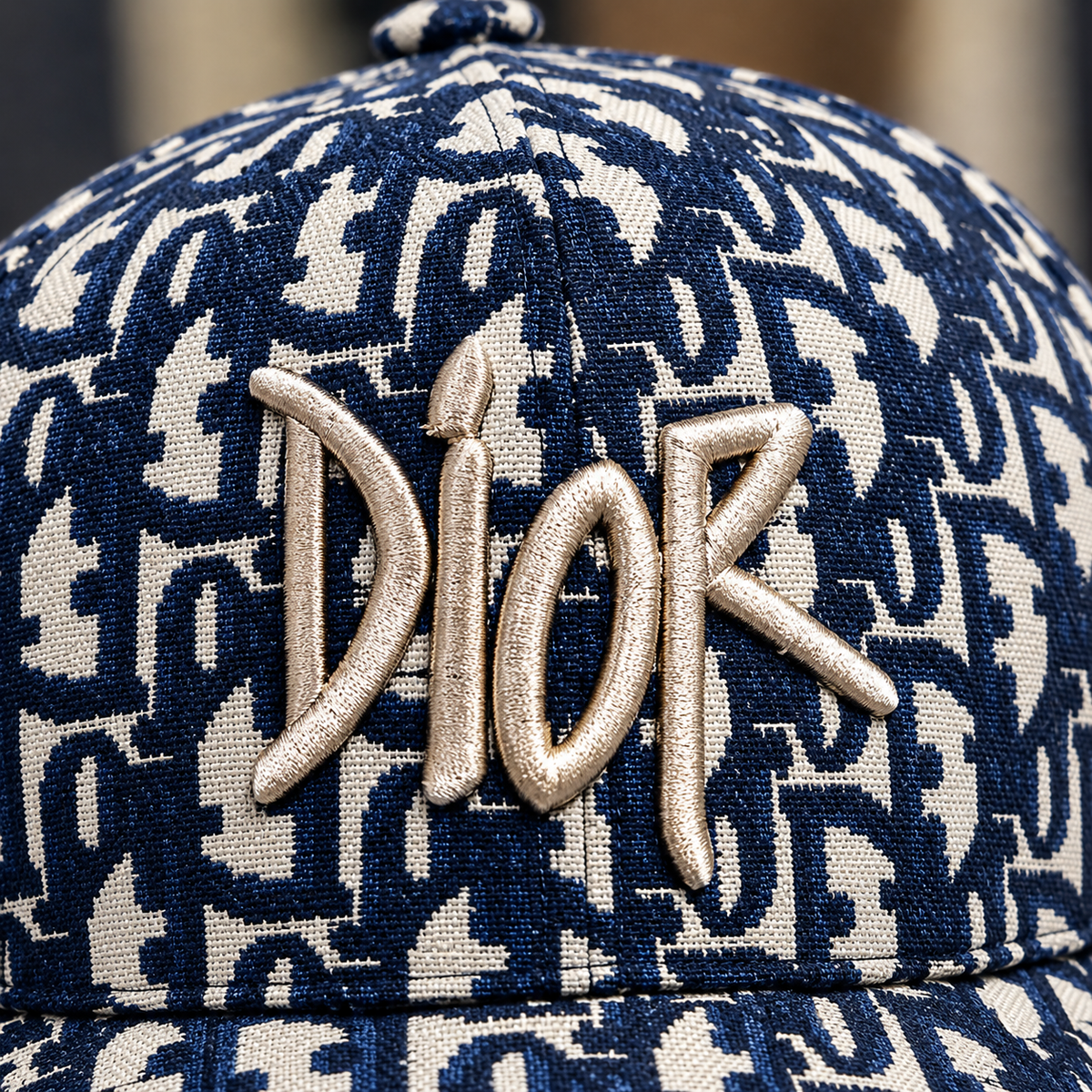 Dior Oblique Jacquard Baseball Cap with Embroidered Logo
