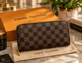 Louis Vuitton Clémence Wallet Monogram Canvas – Zip-Around Long Wallet