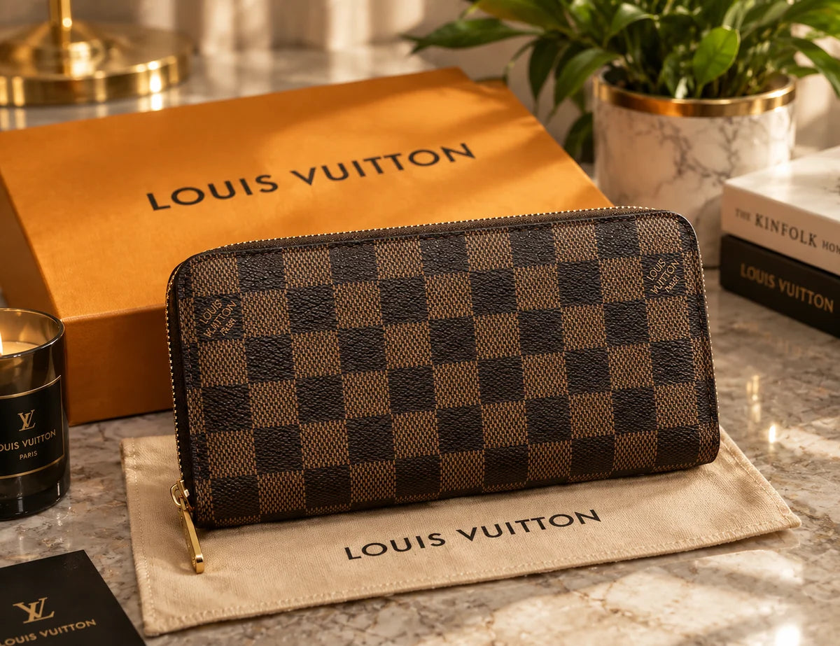 Louis Vuitton Clémence Wallet Monogram Canvas – Zip-Around Long Wallet