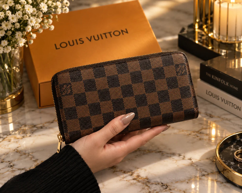 Louis Vuitton Clémence Wallet Monogram Canvas – Zip-Around Long Wallet
