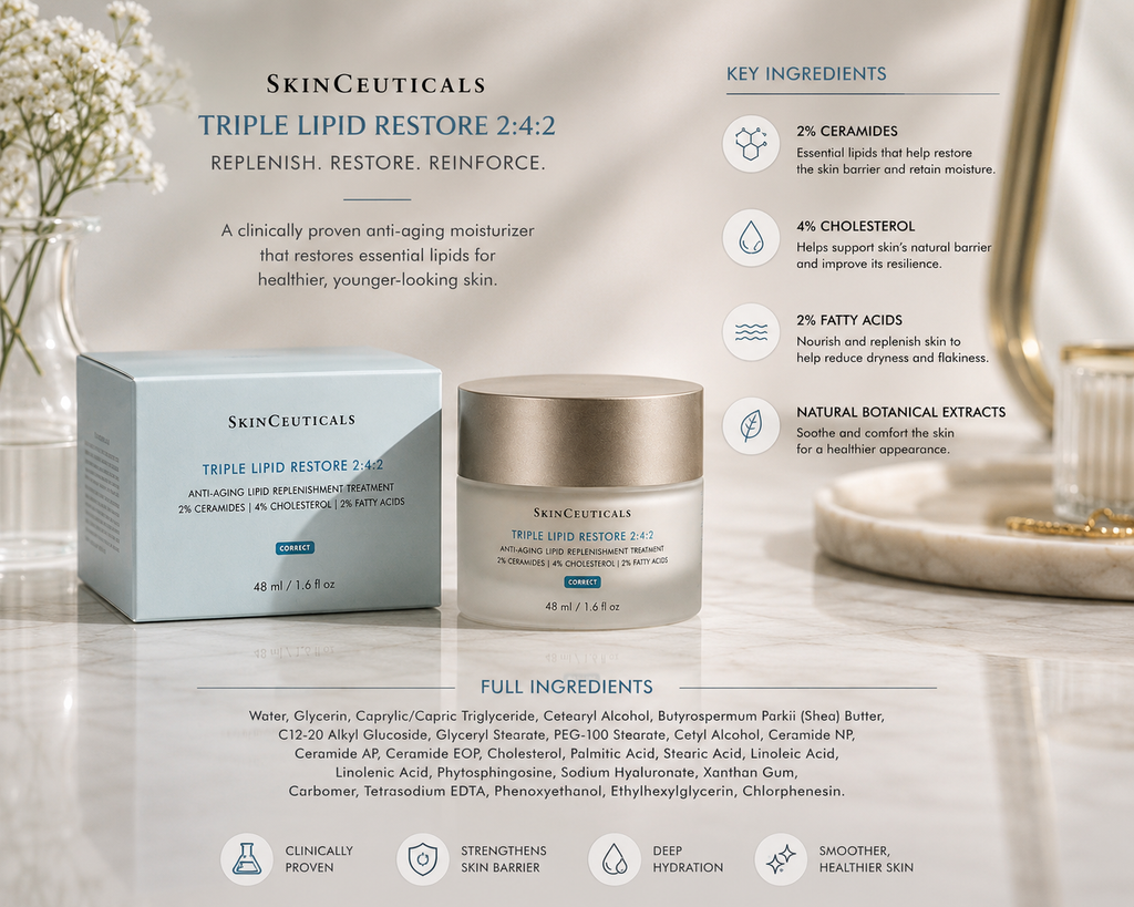 SkinCeuticals Triple Lipid Restore 2 4 2 Anti Aging Replenishment Cream