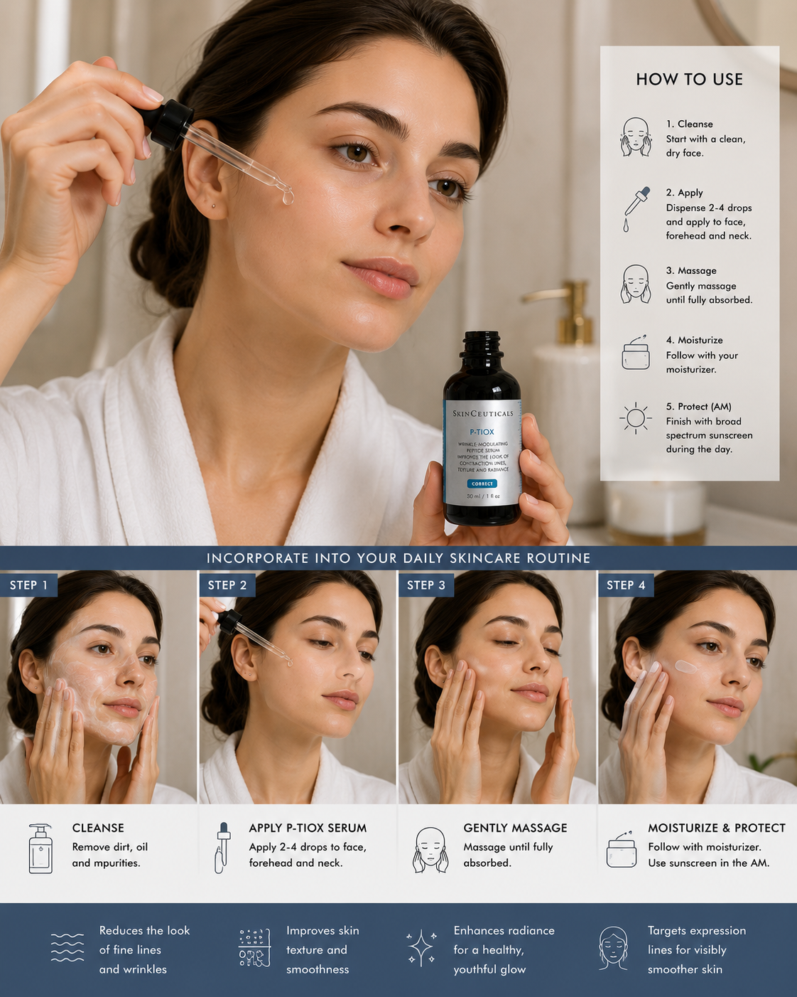 SkinCeuticals P-TIOX Peptide Anti-Aging Facial Serum 30ml | Best Buyers Shop