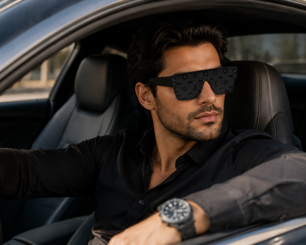 Louis Vuitton Black Matte Sunglasses with Gray Tinted Lenses – Stylish Designer Eyewear | Best Buyers Shop