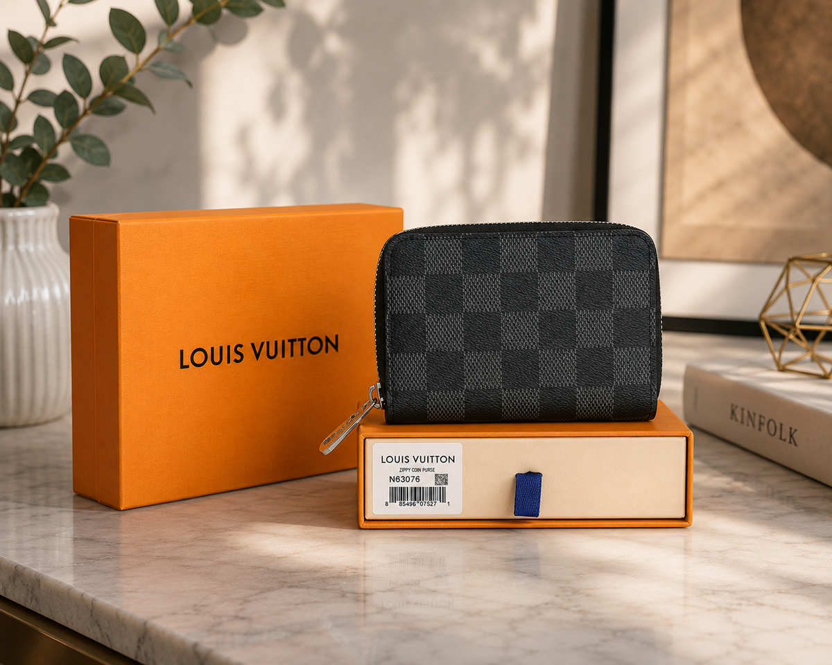 Louis Vuitton Damier Graphite Zippy Coin Purse Wallet – Compact Designer Wallet | Best Buyers Shop