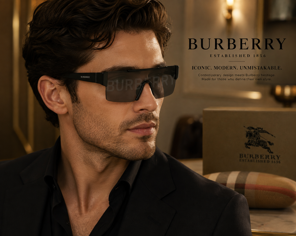 Burberry Unisex Shield Sunglasses – Stylish Designer Eyewear for Men & Women | Best Buyers Shop