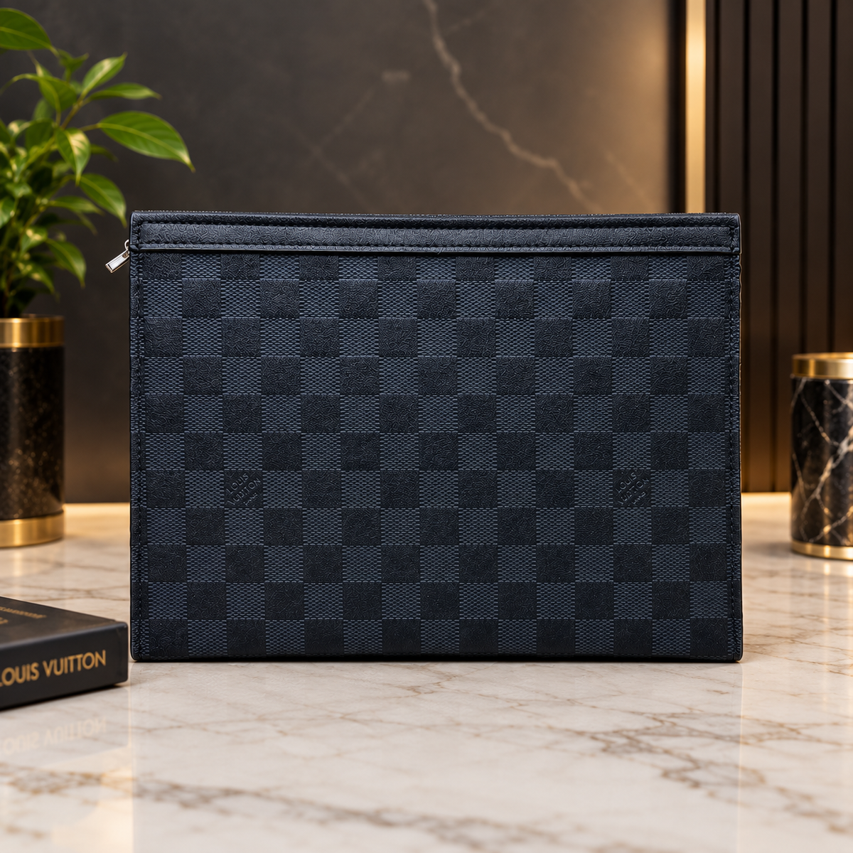 Louis Vuitton Pochette Voyage MM Clutch Bag for Men – Luxury Zip Pouch