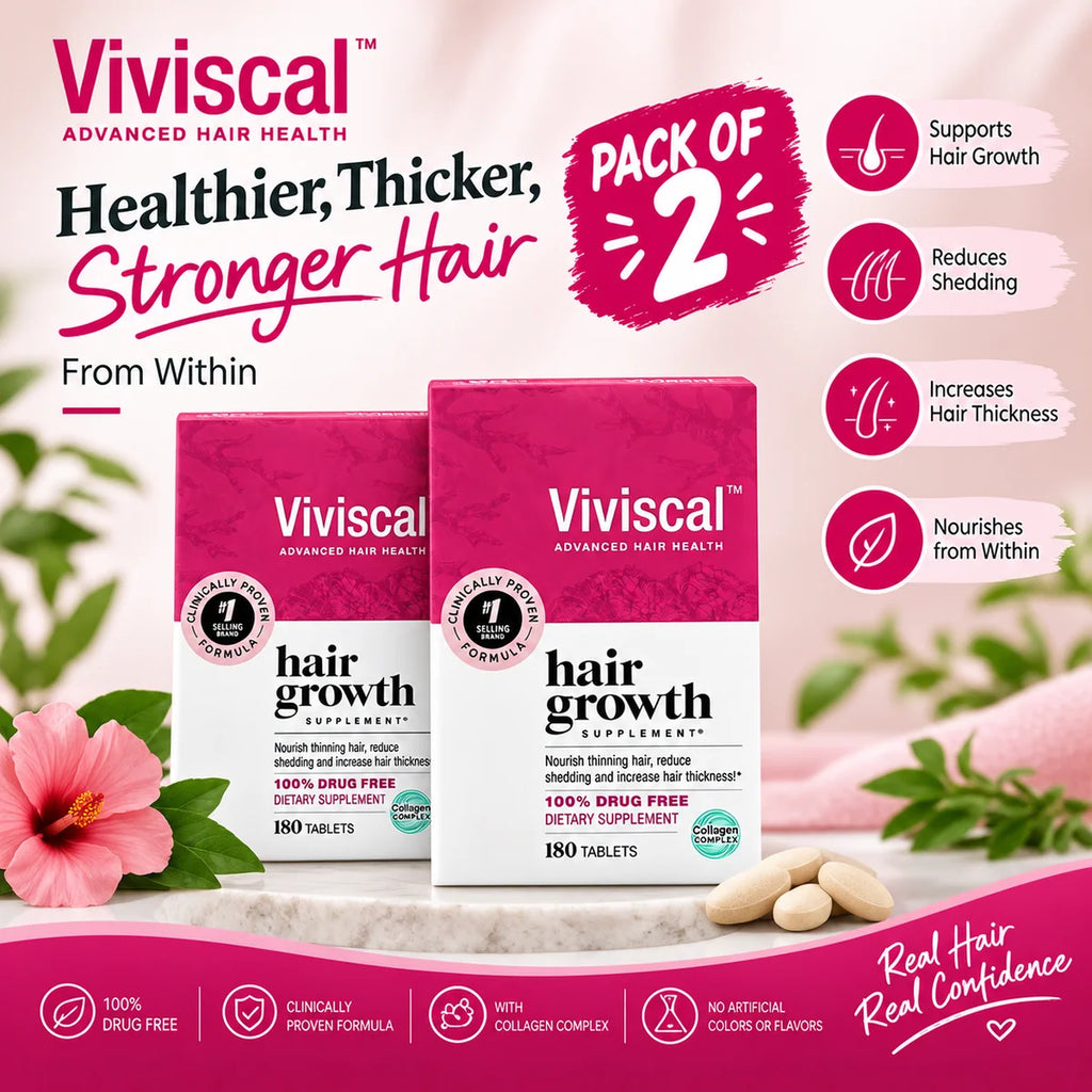 Viviscal Hair Growth Supplements for Women – 60 Tablets, 1-Month Supply