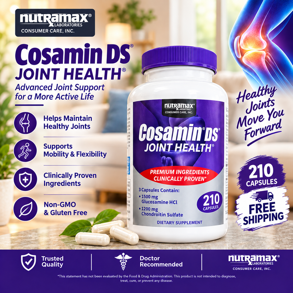 Cosamine DS Glucosamine & Chondroitin Joint Health Supplement, 210 Capsules | Best Buyers Shop