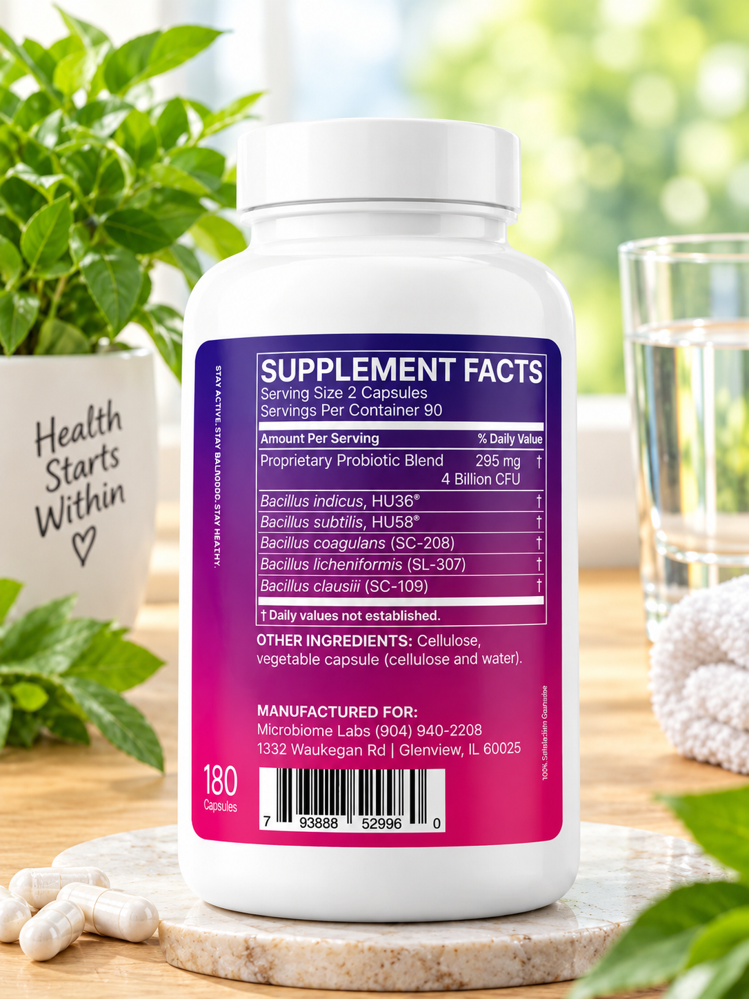 Megasporebiotic Probiotic Supplement for Digestive Health
