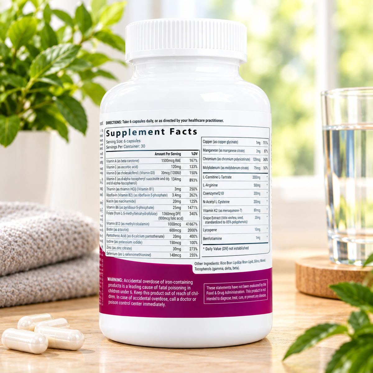 Fairhaven Health FH Pro for Women – Fertility Multivitamin 180 Capsules