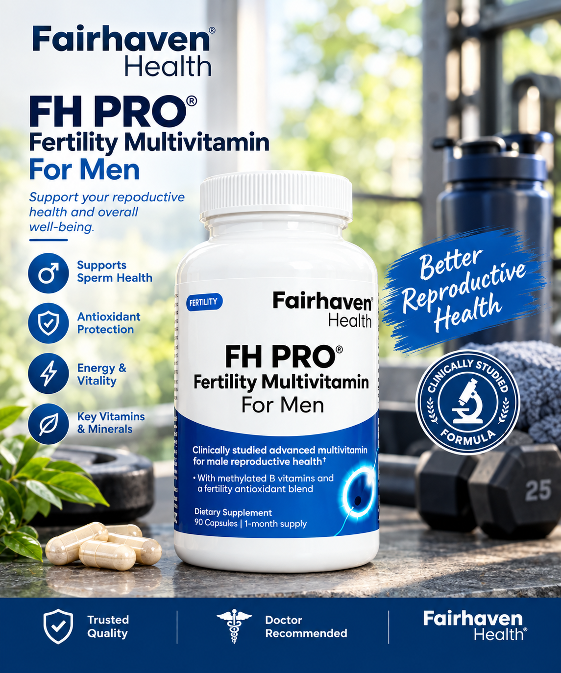 Fairhaven Health FH Pro for Men – Male Fertility Supplement