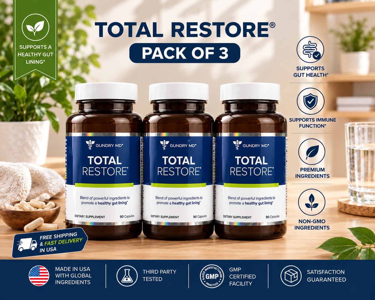 Gundry MD Total Restore Gut Health Supplement 90 Capsules