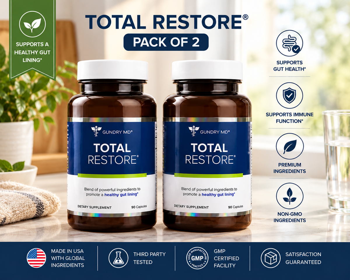 Gundry MD Total Restore Gut Health Supplement 90 Capsules