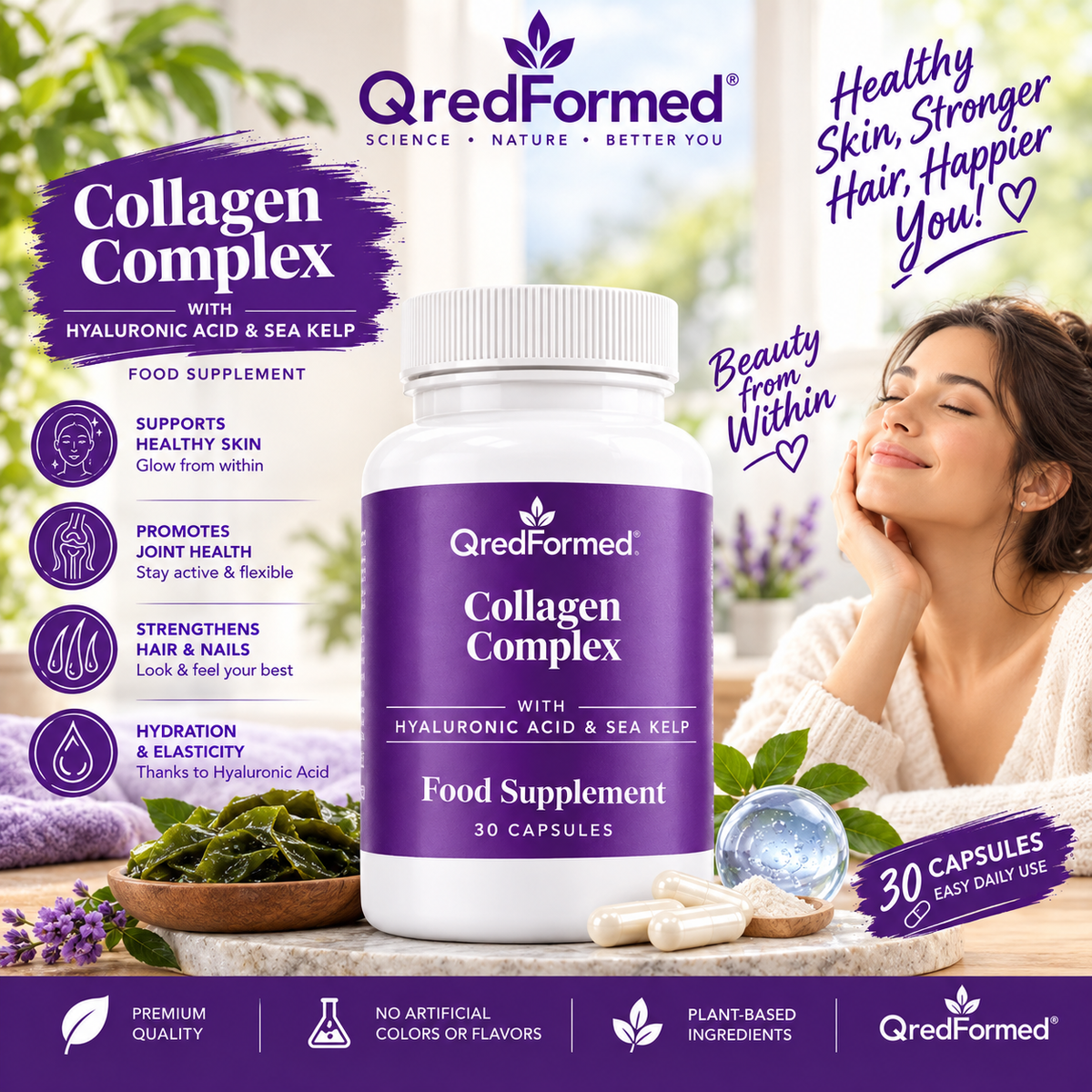 Collagen Complex Botanical Nutrient Support – 30 Capsules