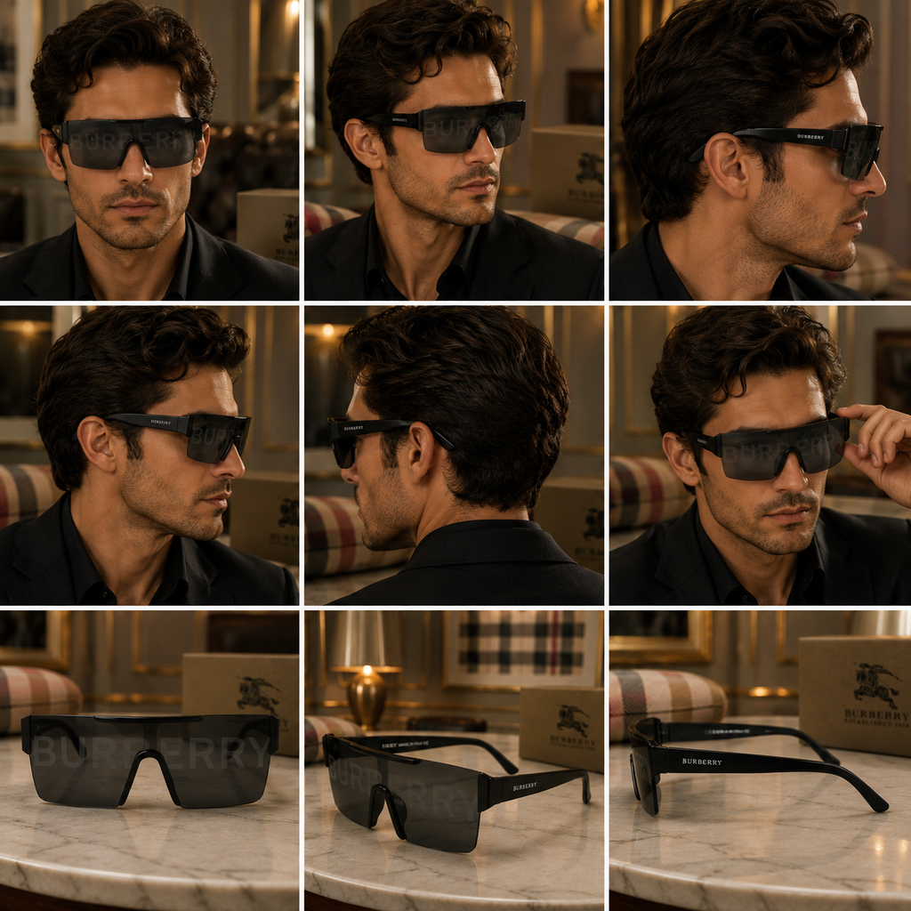 Burberry Unisex Shield Sunglasses – Stylish Designer Eyewear for Men & Women | Best Buyers Shop