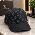 Louis Vuitton Black Monogram Baseball Cap | Designer Style
