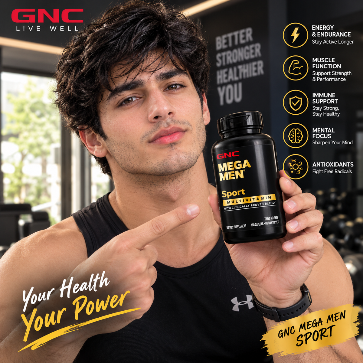 GNC Mega Men Sport Multivitamin 180 Count | Best Buyers Shop