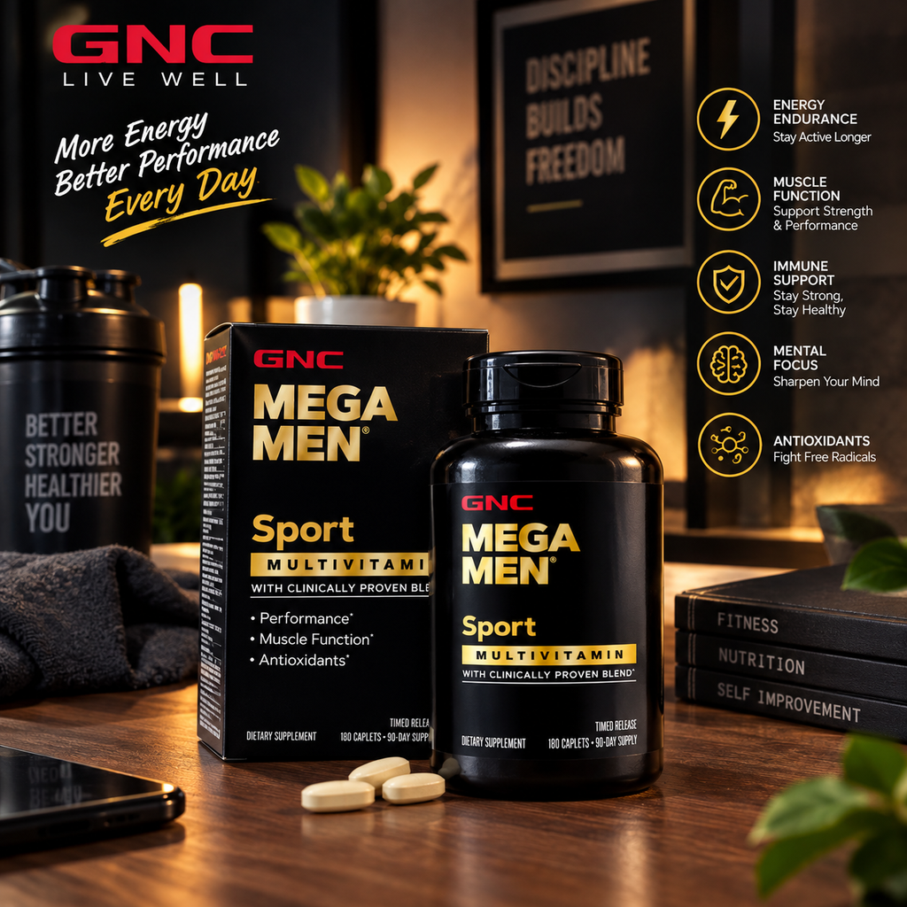 GNC Mega Men Sport Multivitamin 180 Count | Best Buyers Shop