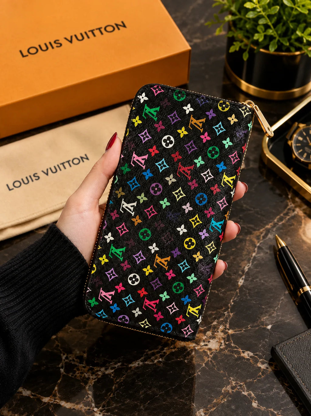 Louis Vuitton Zippy Wallet Multicolor – Monogram Designer Long Wallet