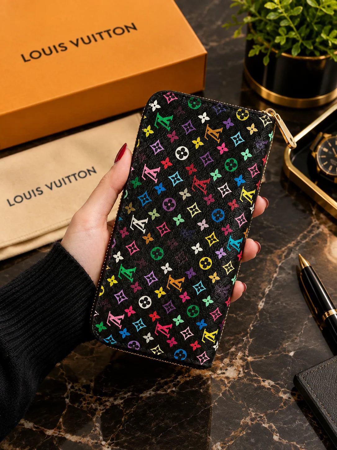 Louis Vuitton Zippy Wallet Multicolor – Monogram Designer Long Wallet