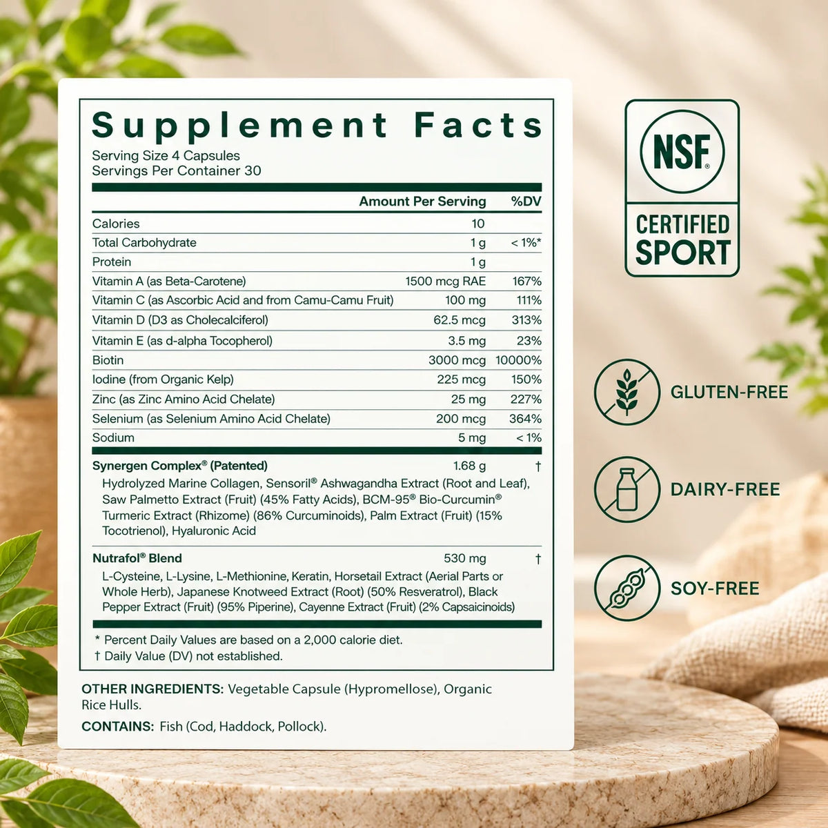 Nutrafol Women’s Hair Growth Supplement – 120 Capsules