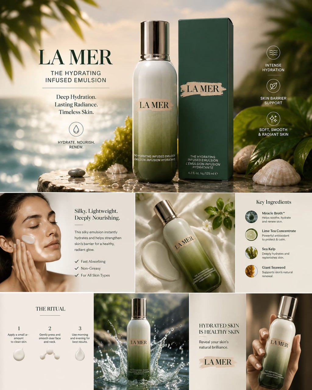 La Mer The Hydrating Infused Emulsion 125ml / 4.2 oz – New
