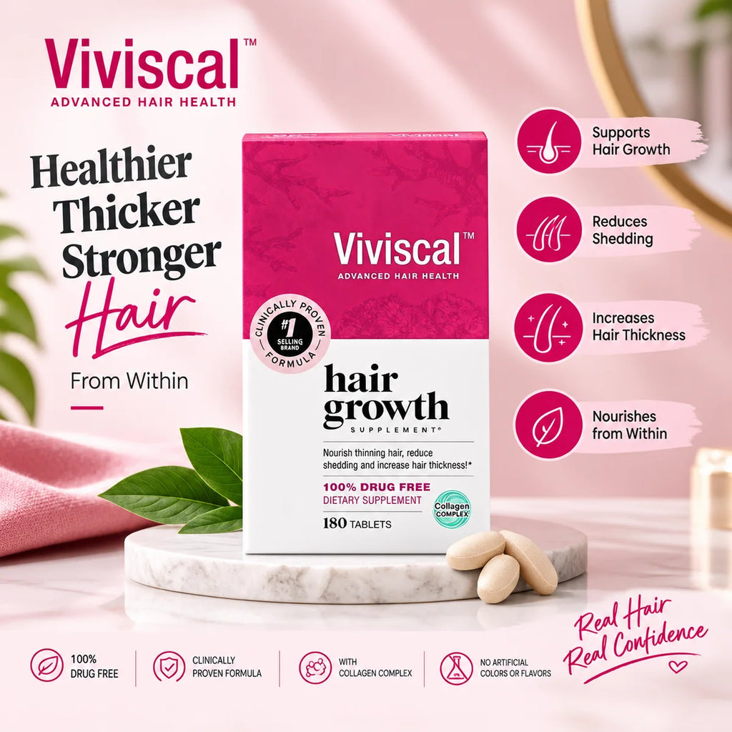 Viviscal Hair Growth Supplements for Women – 60 Tablets, 1-Month Supply