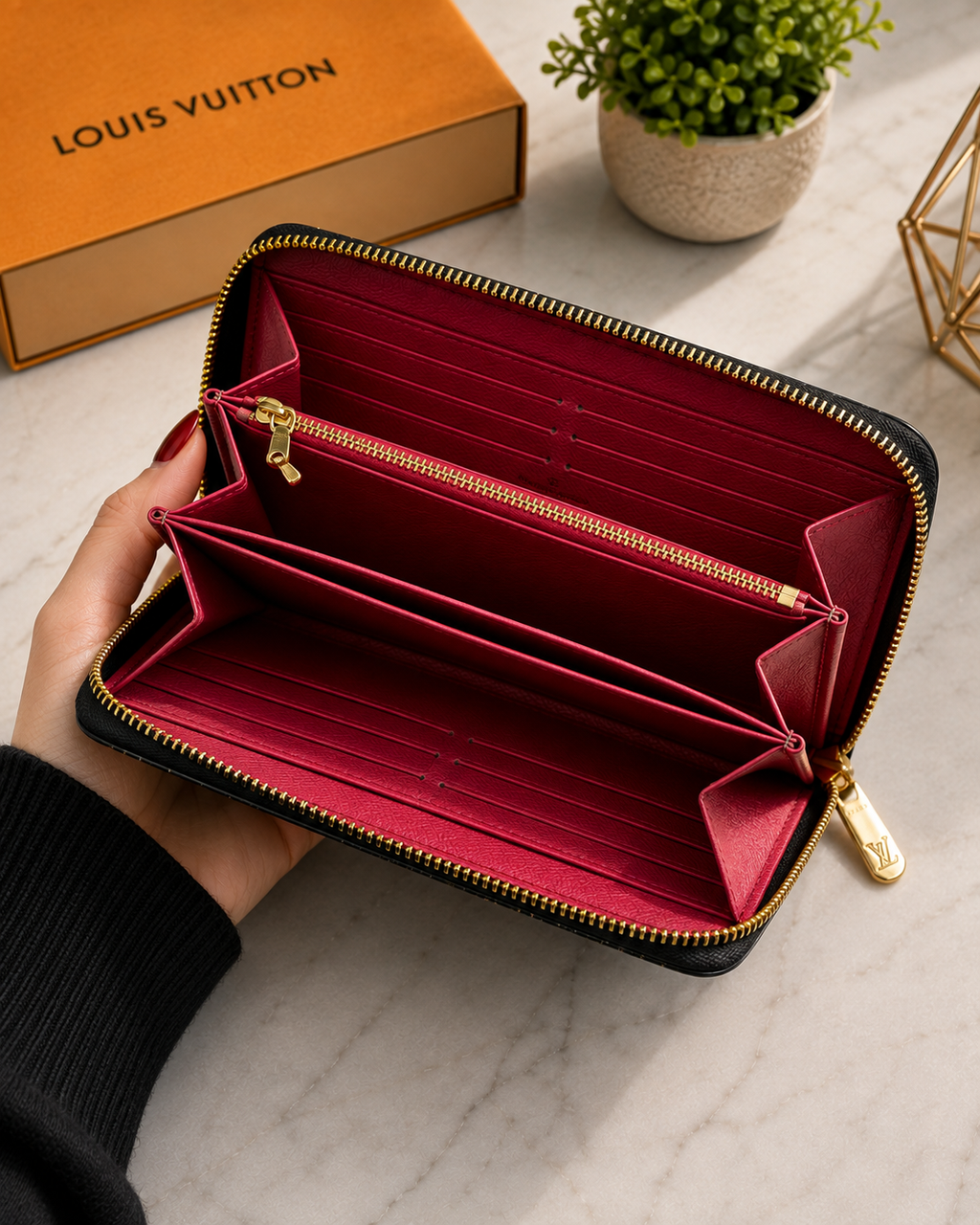 Louis Vuitton Zippy Long Wallet Monogram Multicolor Noir