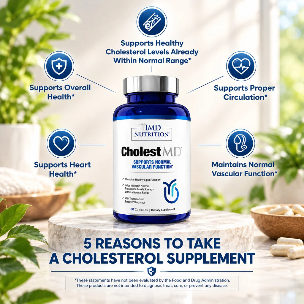 CholestMD Cholesterol &amp; Heart Health Support – 60 Capsules