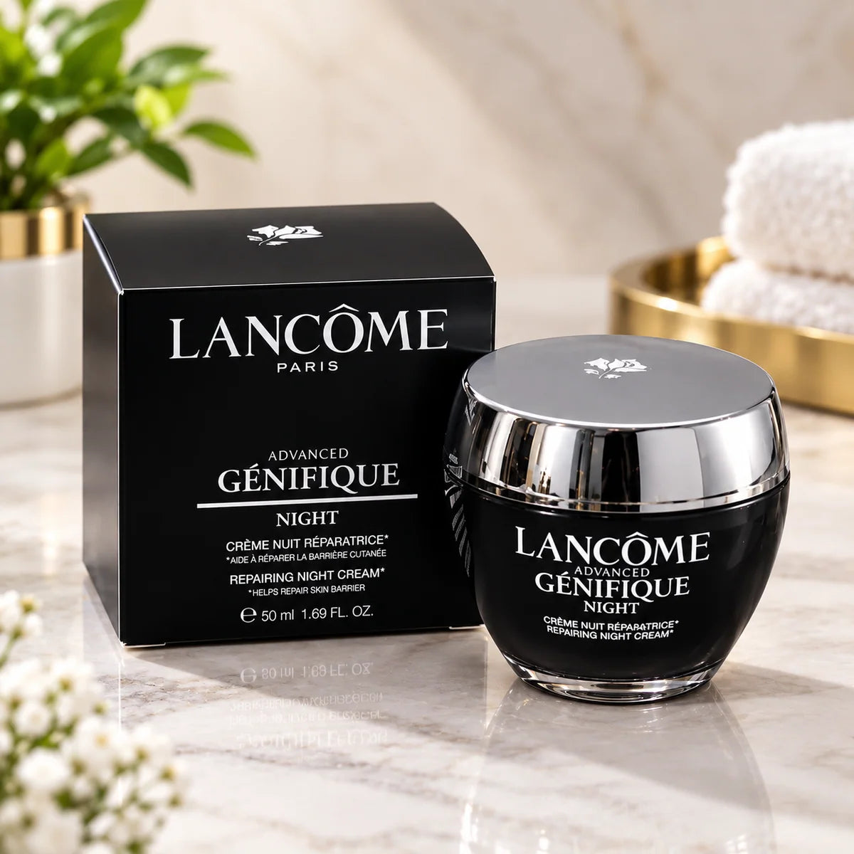 Lancôme Advanced Génifique Repairing Night Cream 1.7 oz / 50 ml