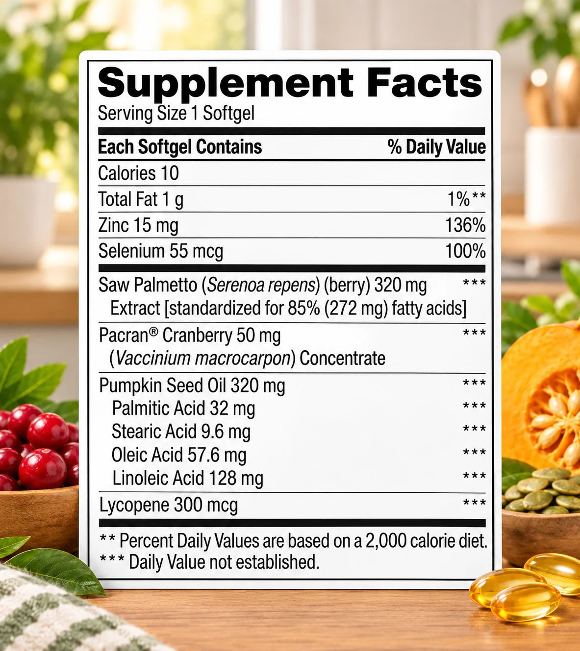 trunature Prostate Plus Health Complex – 250 Softgels with Saw Palmetto, Zinc &amp; Lycopene