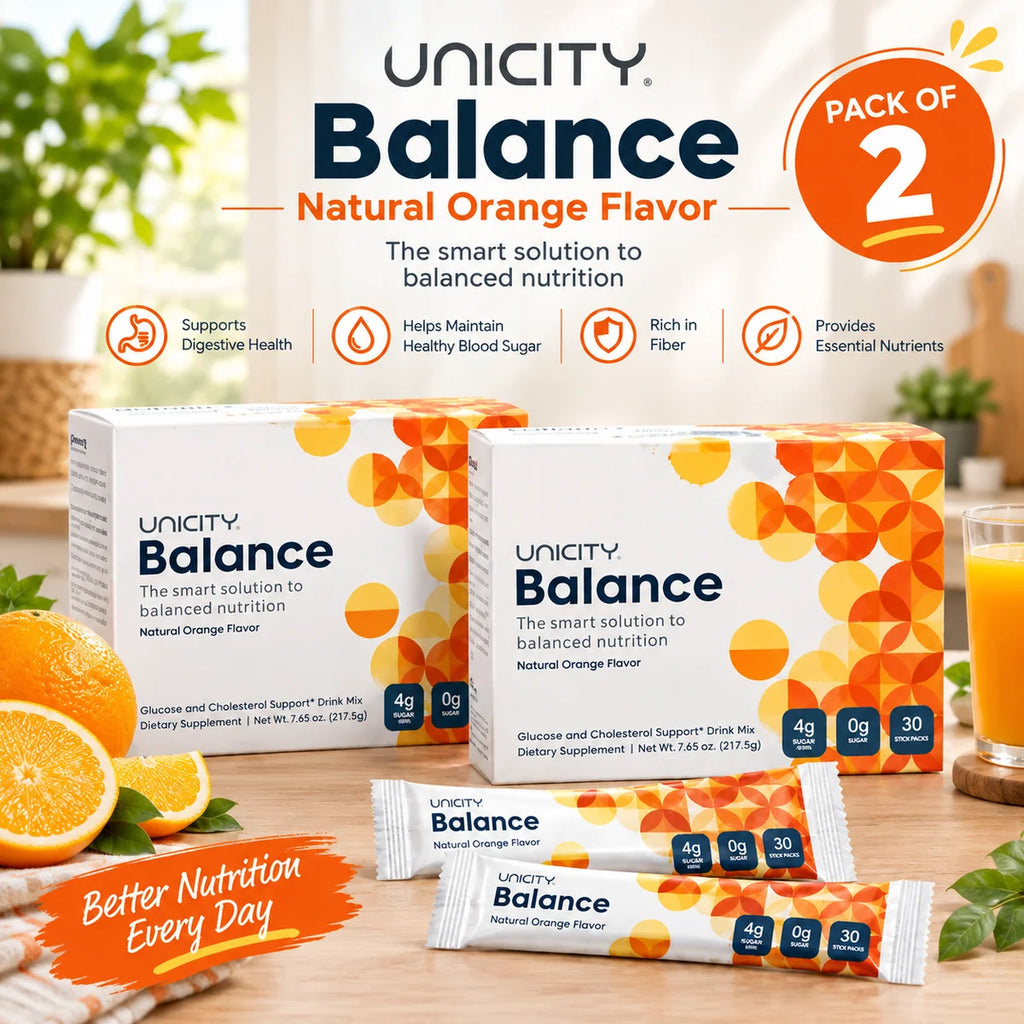  UNICITY Balance Natural Orange – 30 Stick Packs | Fiber Supplement