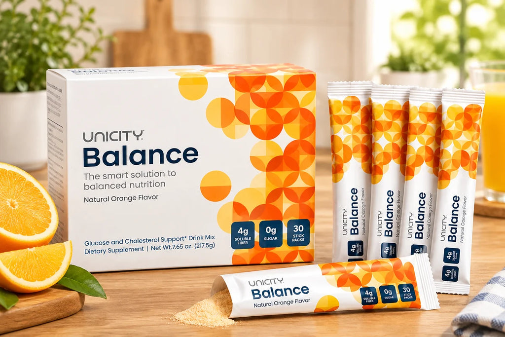 UNICITY Balance Natural Orange – 30 Stick Packs | Fiber Supplement