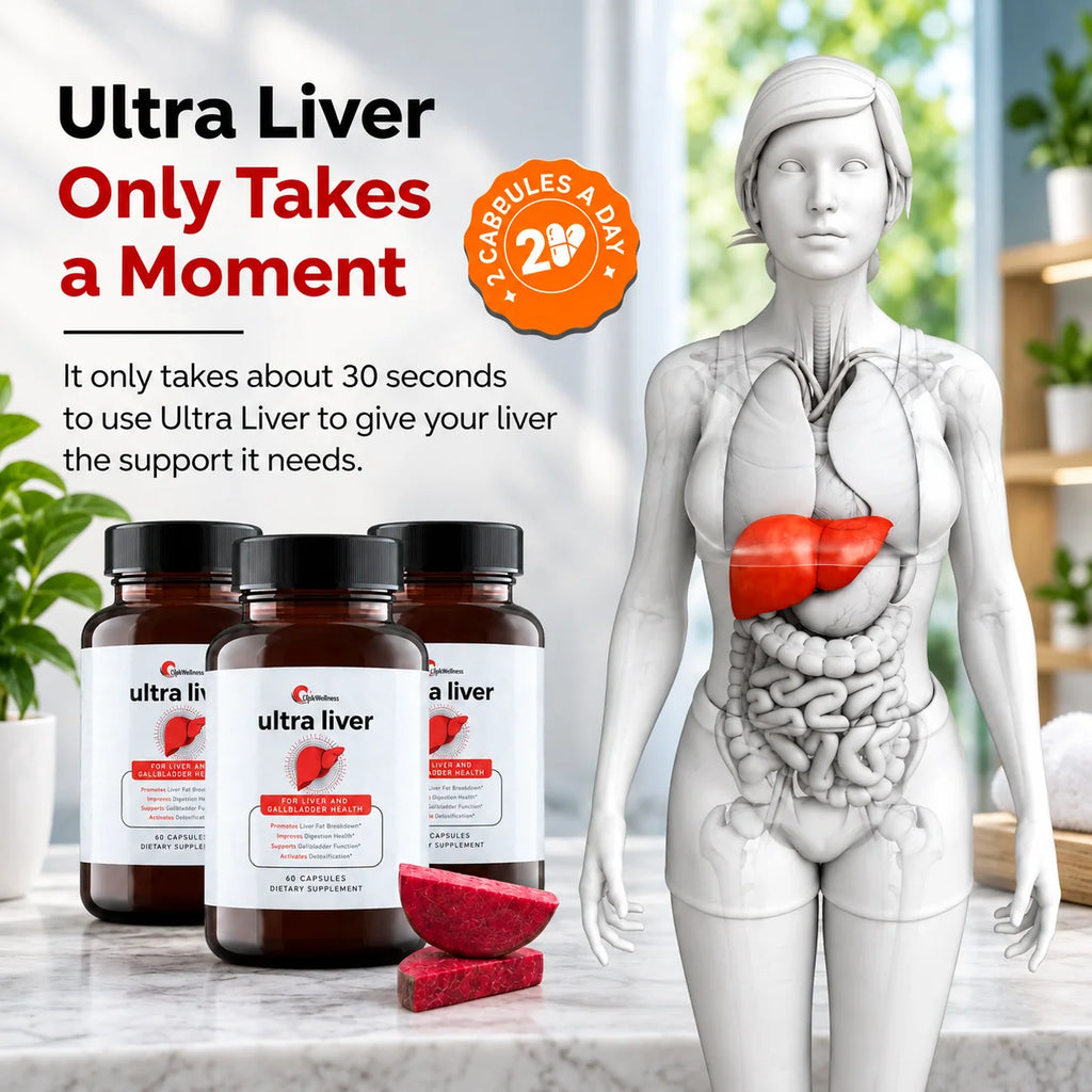 UpWellness Ultra Liver Supplement – Liver &amp; Gallbladder Support, 60 Capsules